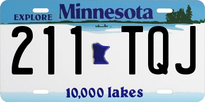 MN license plate 211TQJ
