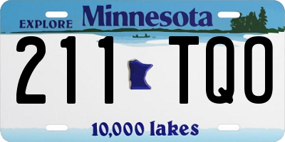 MN license plate 211TQO