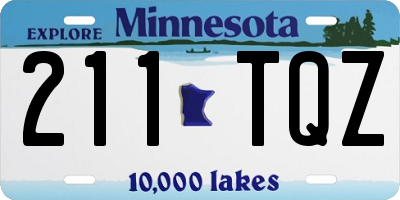 MN license plate 211TQZ