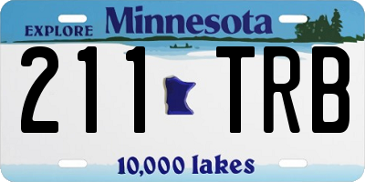 MN license plate 211TRB