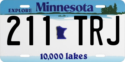 MN license plate 211TRJ