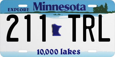MN license plate 211TRL