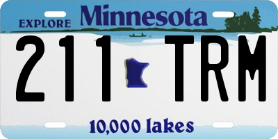 MN license plate 211TRM