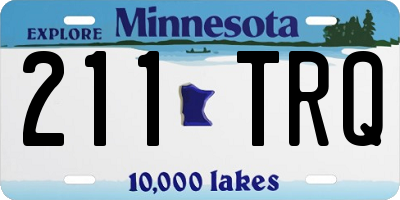 MN license plate 211TRQ