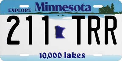 MN license plate 211TRR