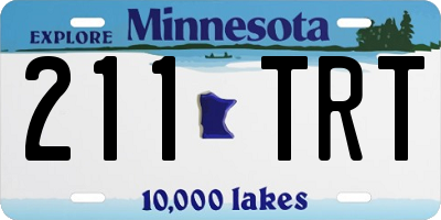 MN license plate 211TRT
