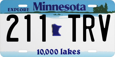 MN license plate 211TRV