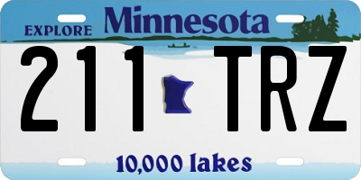 MN license plate 211TRZ