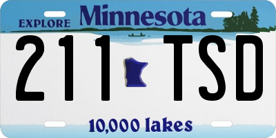 MN license plate 211TSD