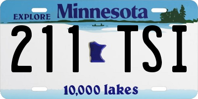 MN license plate 211TSI