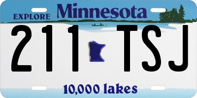 MN license plate 211TSJ