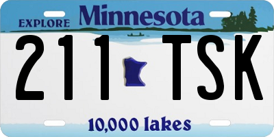 MN license plate 211TSK