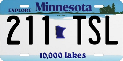 MN license plate 211TSL
