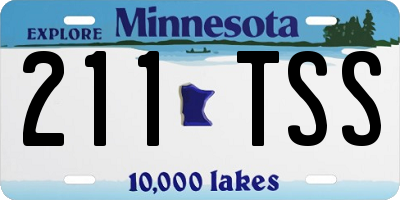 MN license plate 211TSS