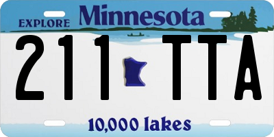 MN license plate 211TTA