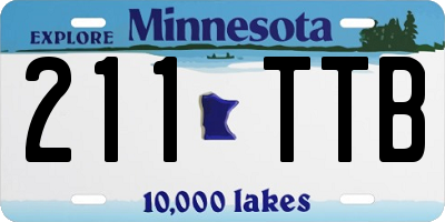 MN license plate 211TTB