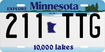 MN license plate 211TTG