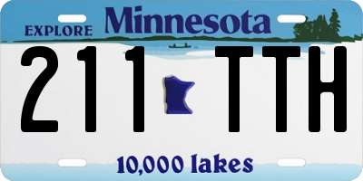 MN license plate 211TTH