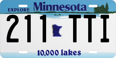MN license plate 211TTI