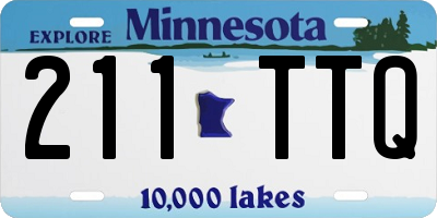 MN license plate 211TTQ