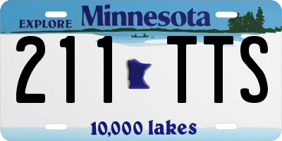 MN license plate 211TTS