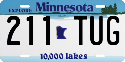 MN license plate 211TUG
