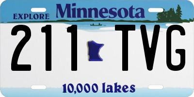 MN license plate 211TVG