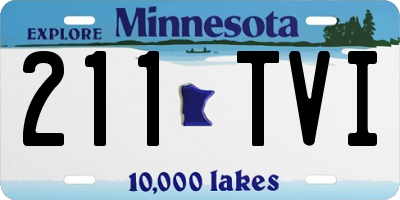MN license plate 211TVI
