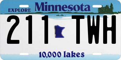 MN license plate 211TWH