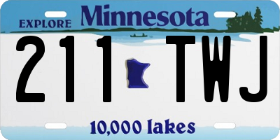 MN license plate 211TWJ