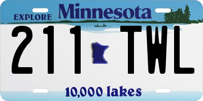 MN license plate 211TWL