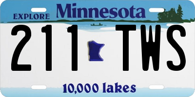 MN license plate 211TWS