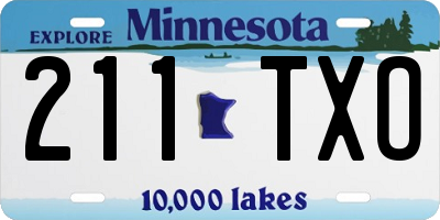 MN license plate 211TXO