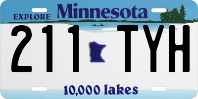 MN license plate 211TYH