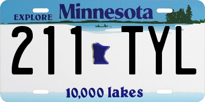 MN license plate 211TYL