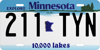 MN license plate 211TYN