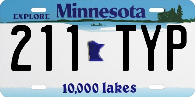 MN license plate 211TYP
