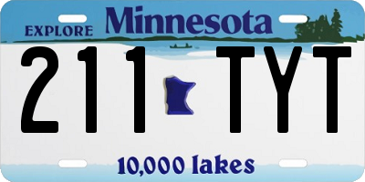 MN license plate 211TYT