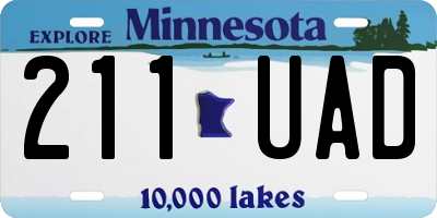 MN license plate 211UAD
