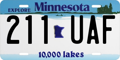 MN license plate 211UAF