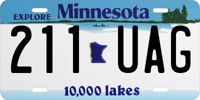 MN license plate 211UAG