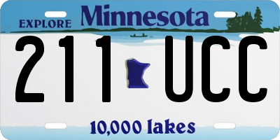 MN license plate 211UCC