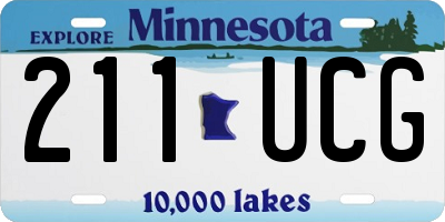 MN license plate 211UCG