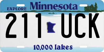 MN license plate 211UCK