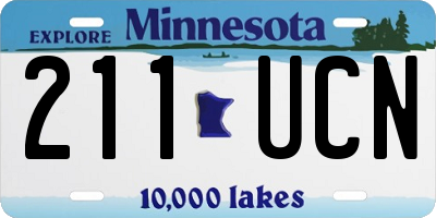 MN license plate 211UCN