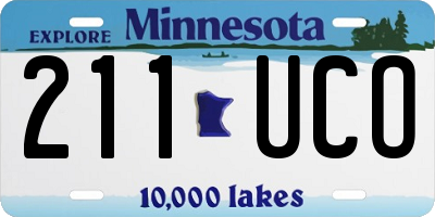 MN license plate 211UCO