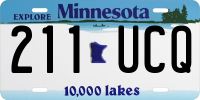 MN license plate 211UCQ