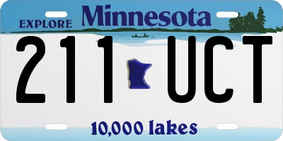 MN license plate 211UCT