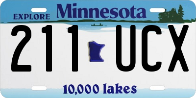 MN license plate 211UCX