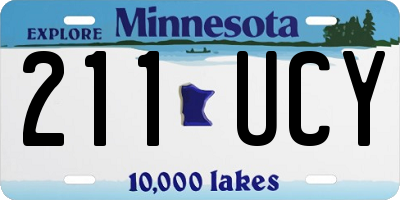 MN license plate 211UCY